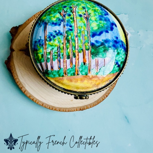 Claude Monet Trinket Box. Vintage Stamp trinket box. Stamp Holder Trinket box. - Picture 3 of 8